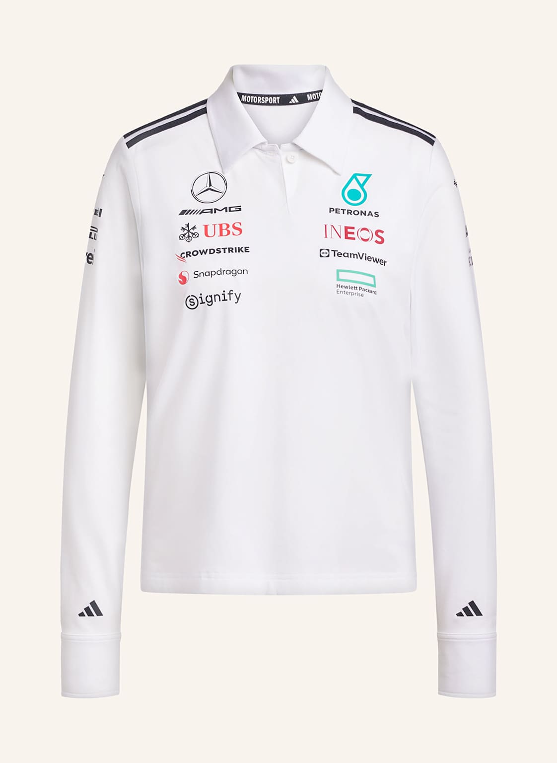 Adidas Jersey-Poloshirt Mercedes - Amg Petronas Formula One Team weiss Adidas Jersey-Poloshirt Mercedes - Amg Petronas Formula One Team weiss von Adidas