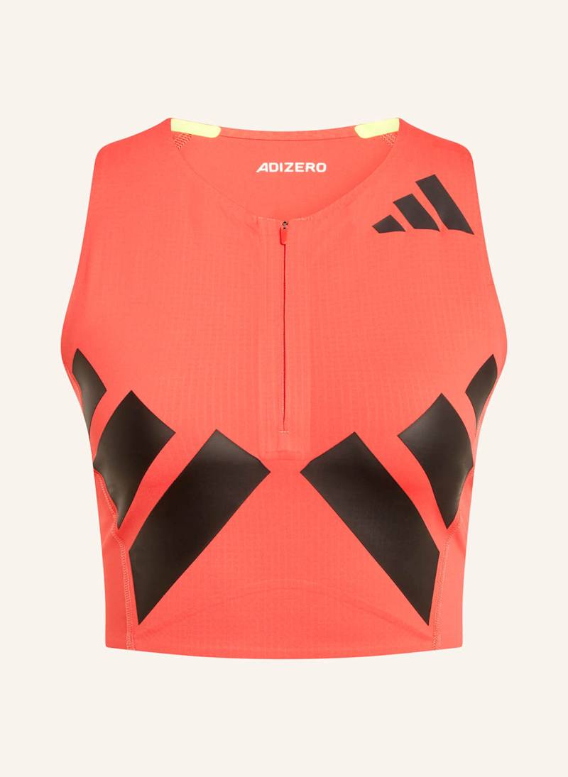 Adidas Lauftop Adizero Road To Records Crop rot von Adidas