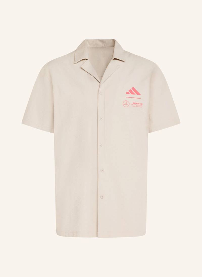 Adidas Resorthemd Mercedes - Amg Petronas Formula One Team Summer grau von Adidas