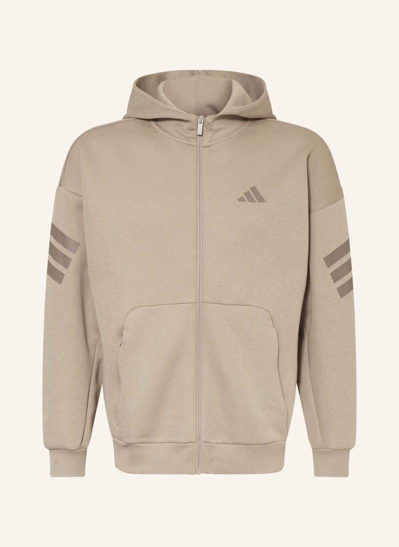 Adidas Sweatjacke Future Icons Three Stripes beige von Adidas