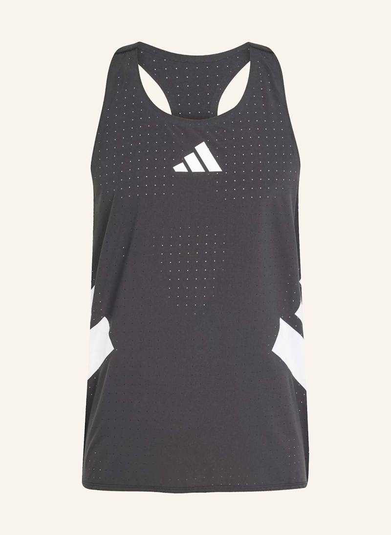 Adidas Tanktop Adizero Road To Records Singlet schwarz von Adidas