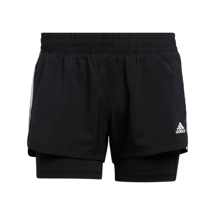Adidas W Pacer 3S Two-in-One Shorts schwarz von Adidas