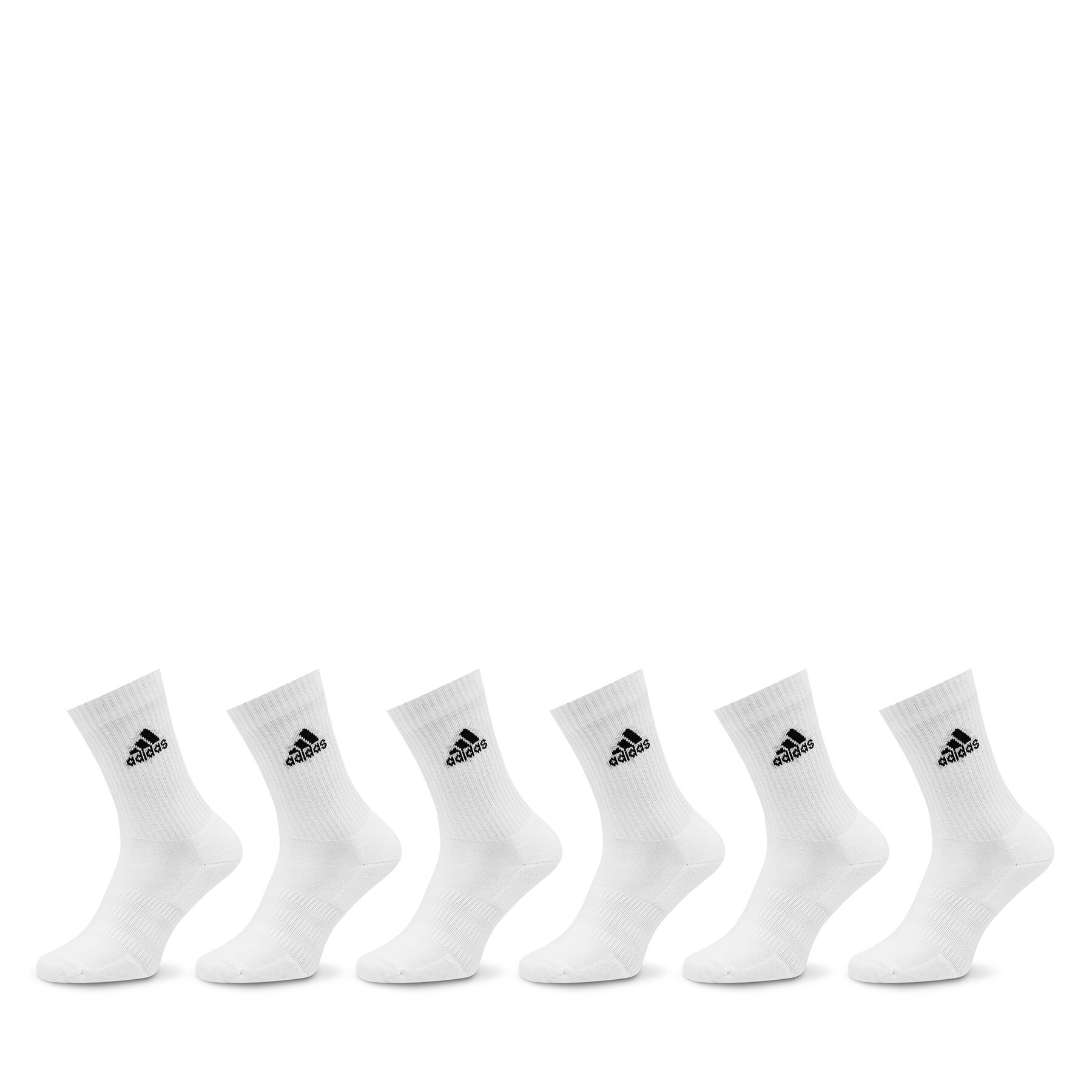 Hohe Unisex-Socken adidas Cushioned Sportswear Crew Socks 6 Pairs HT3453 white/black von Adidas