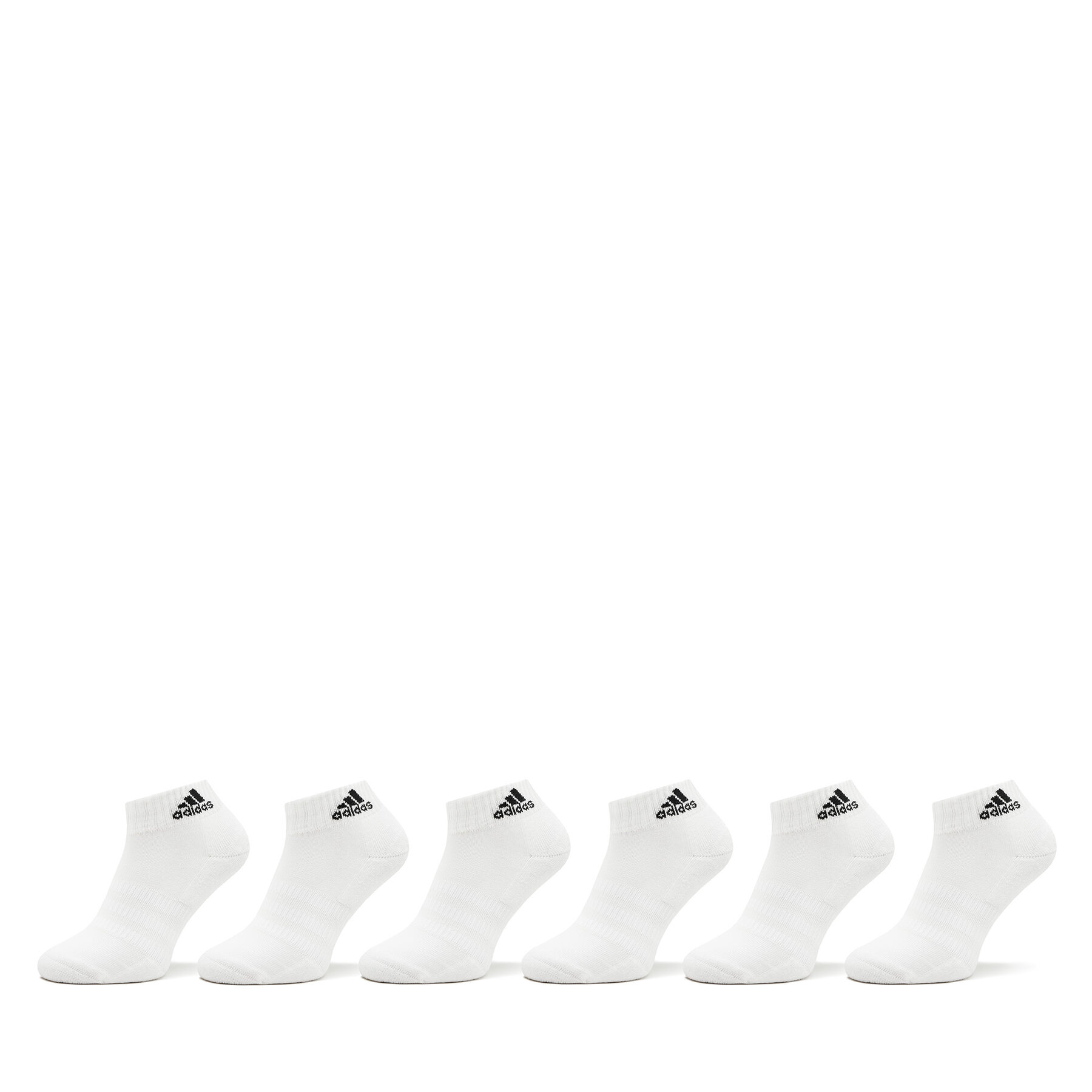 Niedrige Unisex Socken adidas Cushioned Sportswear Ankle Socks 6 Pairs HT3442 white/black von Adidas