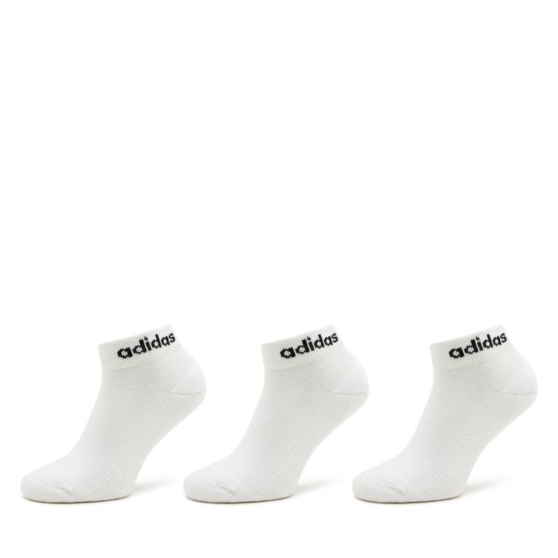 Niedrige Unisex Socken adidas Linear Ankle Socks Cushioned Socks 3 Pairs HT3457 Weiß von Adidas