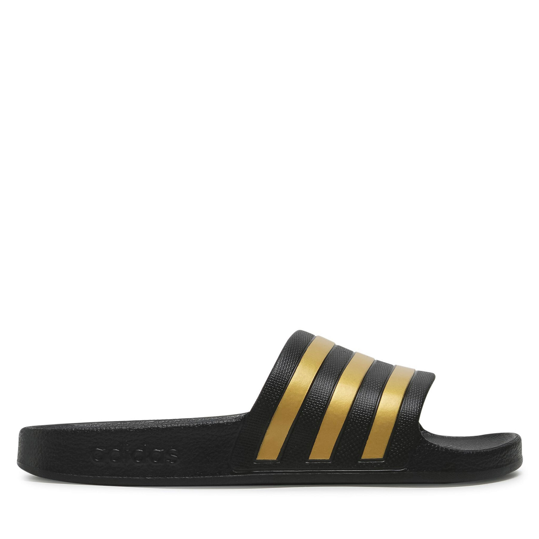 Pantoletten adidas adilette Aqua EG1758 Cblack/Goldmt/Cblack von Adidas