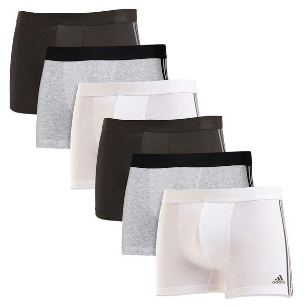 adidas 6er Pack Active Flex Cotton 3 Stripes - Retro Short Pant Herren Multicolor XXL von Adidas