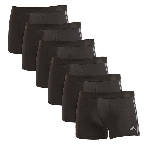adidas 6er Pack Active Flex Cotton 3 Stripes - Retro Short Pant Herren Schwarz M von Adidas