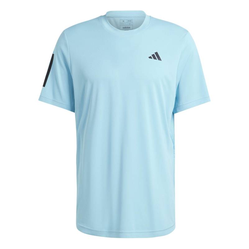 adidas Club 3-streifen Tennis T-shirt Aqua Herren  M von Adidas