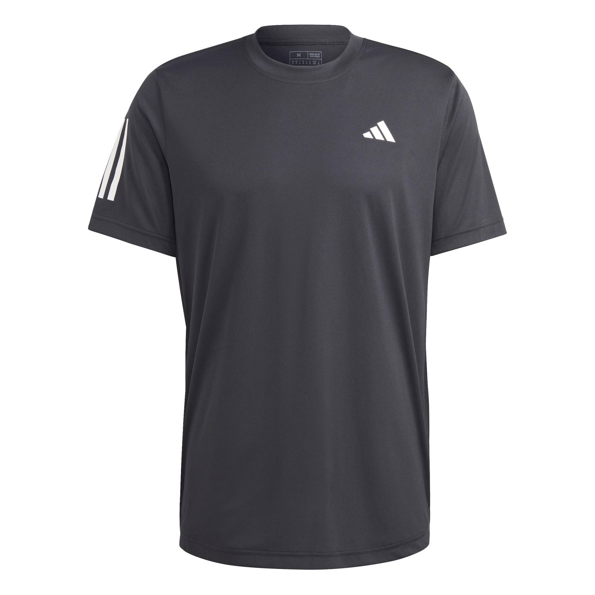 adidas Club 3-streifen Tennis T-shirt Herren Schwarz S von Adidas