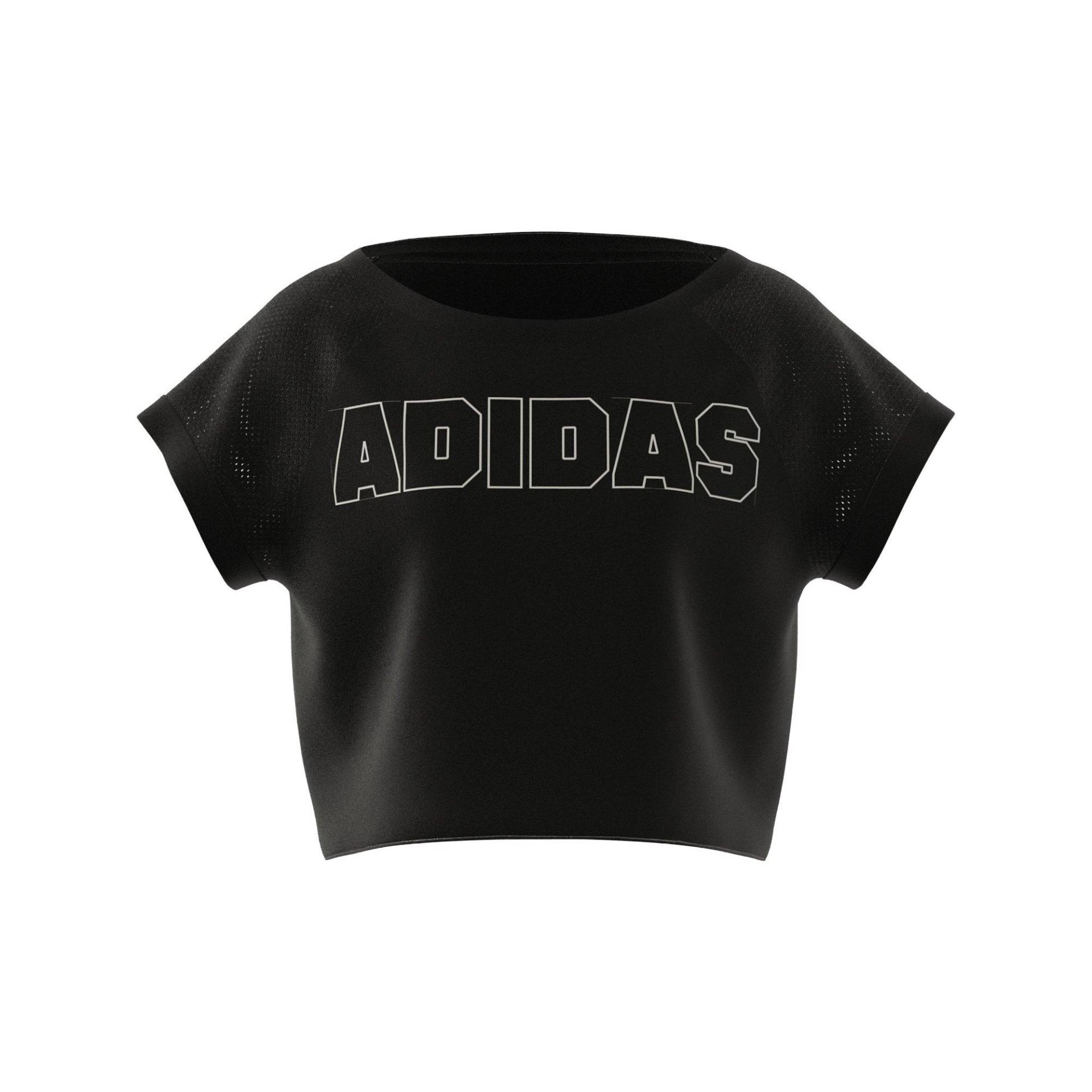 adidas Cropped Top Mädchen Black 128 von Adidas