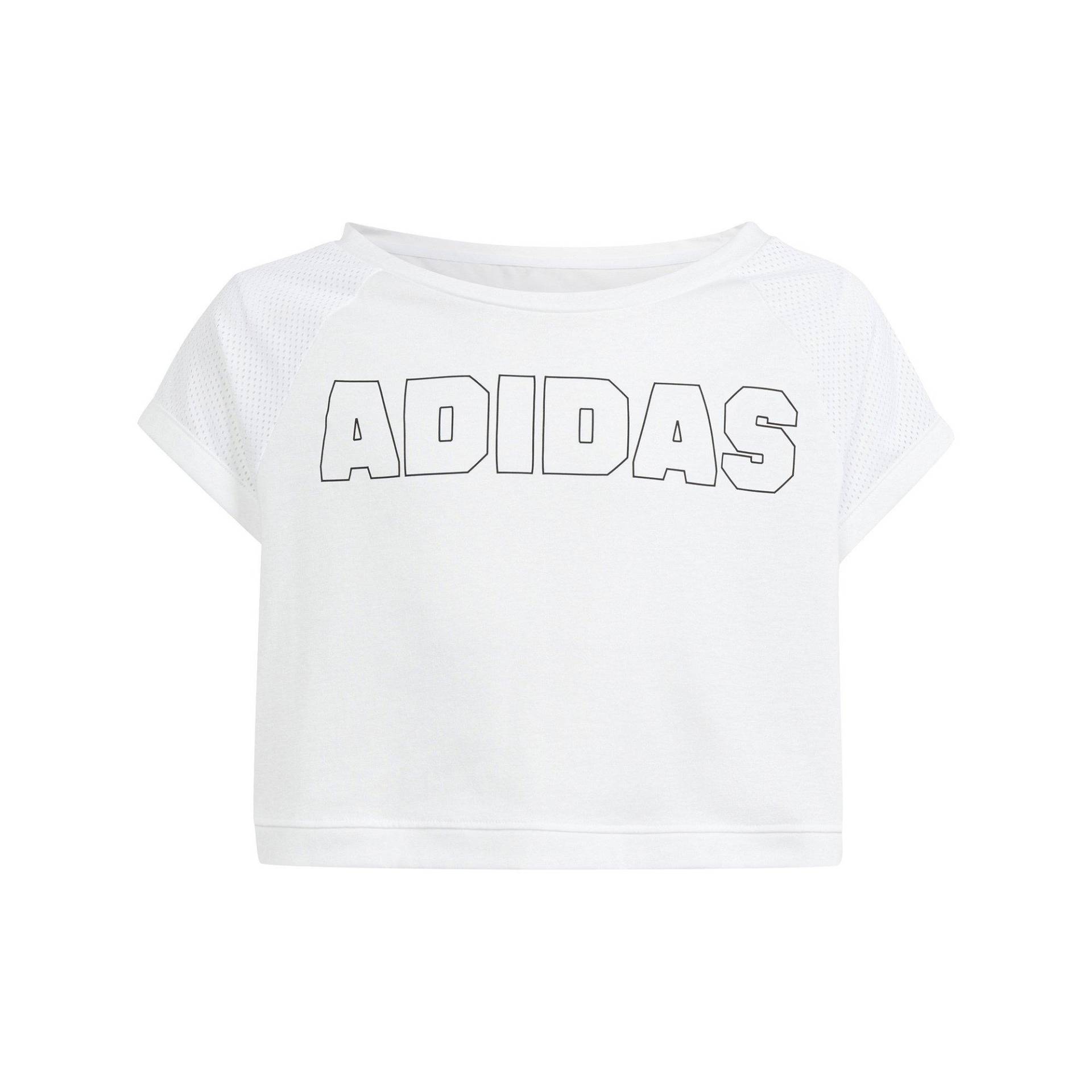 adidas Cropped Top Mädchen Weiss 140 von Adidas