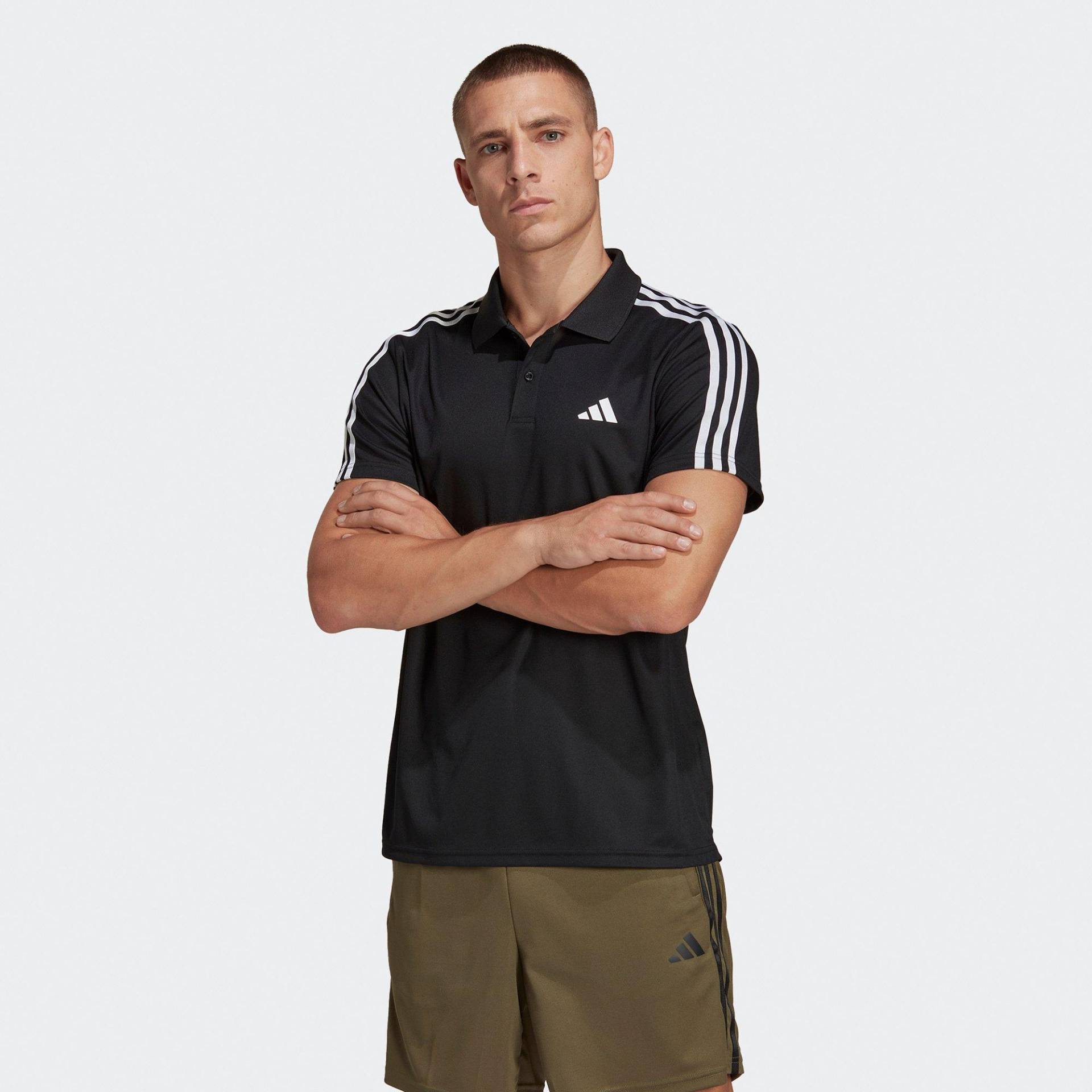 adidas Poloshirt, Kurzarm Herren Black S von Adidas