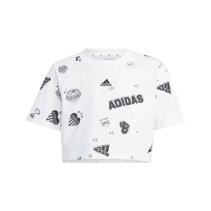 adidas T-shirt, Rundhals, Kurzarm Mädchen Weiss 140 von Adidas