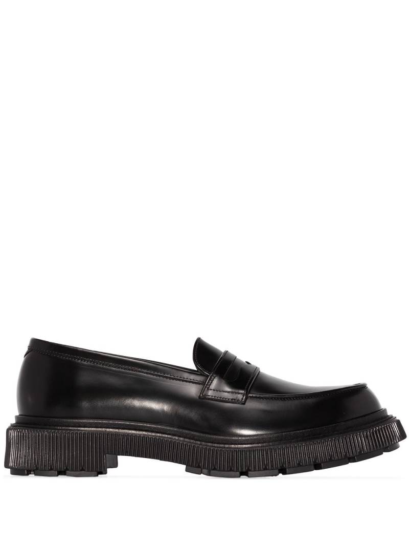 Adieu Paris penny-slot leather loafers - Black von Adieu Paris