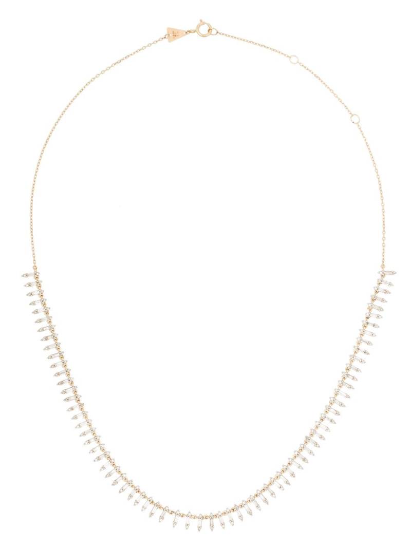 Adina Reyter 14K yellow gold Half Riviera diamond necklace von Adina Reyter