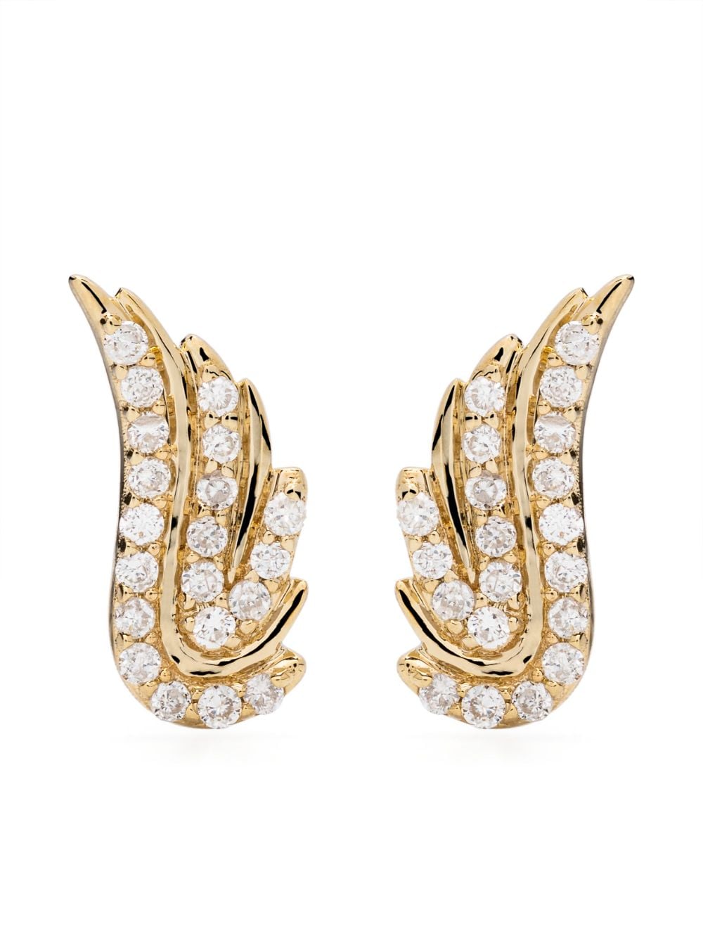 Adina Reyter 14kt yellow gold Wing diamond stud earrings von Adina Reyter