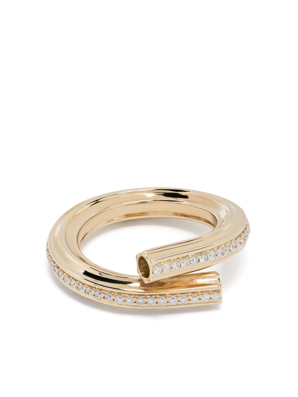 Adina Reyter 14kt yellow gold diamond Macaroni Eternity ring von Adina Reyter