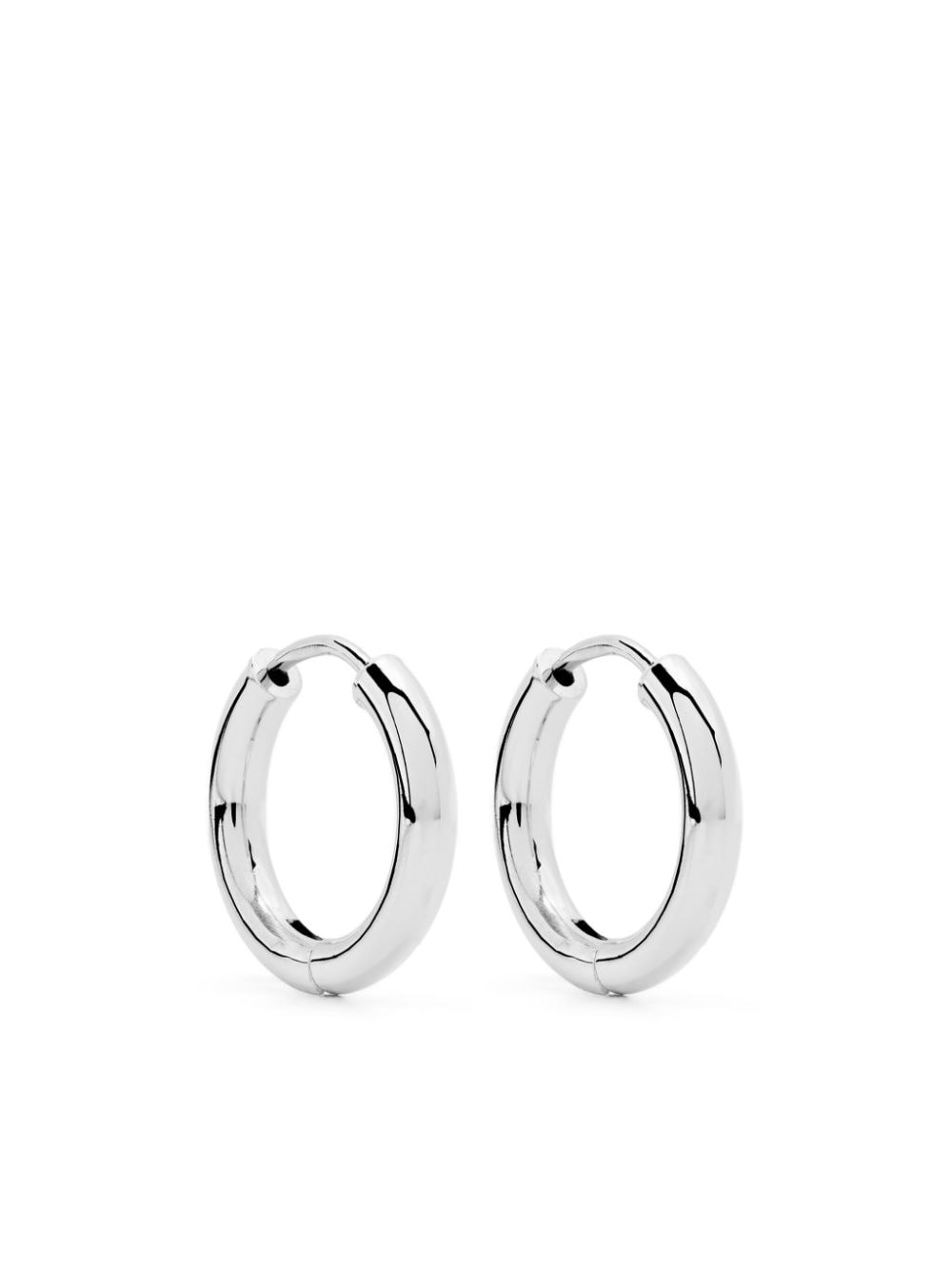 Adina Reyter 25mm Tube hoop earrings - Silver von Adina Reyter