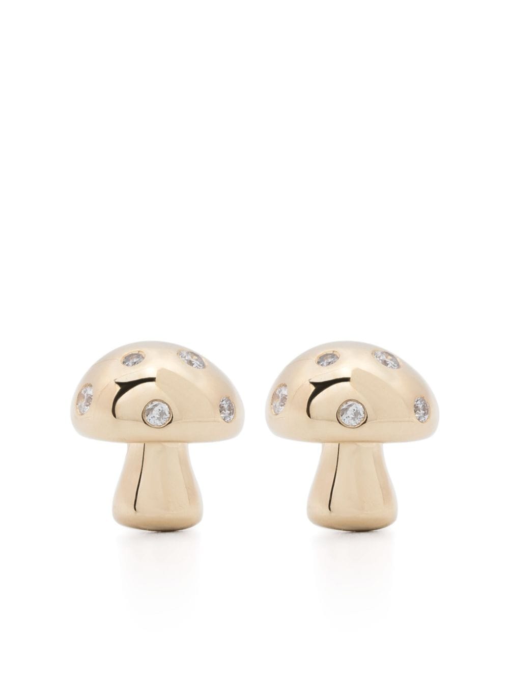 Adina Reyter Enchanted Mushroom diamond stud earrings - Gold von Adina Reyter