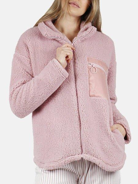 Hausjacke Soft Home Damen Altrosa L von Admas