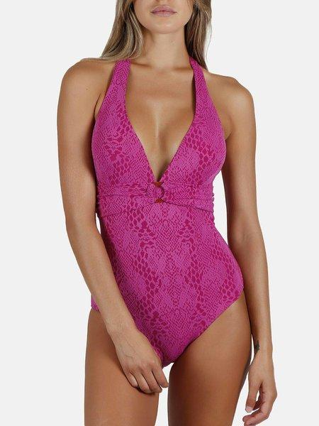 Einteiliger Vorgeformter Neckholder-badeanzug Love Skin Damen Fuchsia 36 von Admas