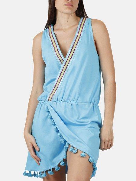 Strandkleid Hawaii Unisex Blau M von Admas