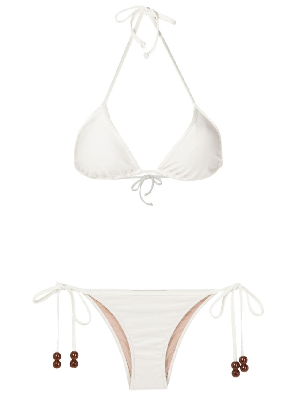 Adriana Degreas bead-embellished bikini - White von Adriana Degreas