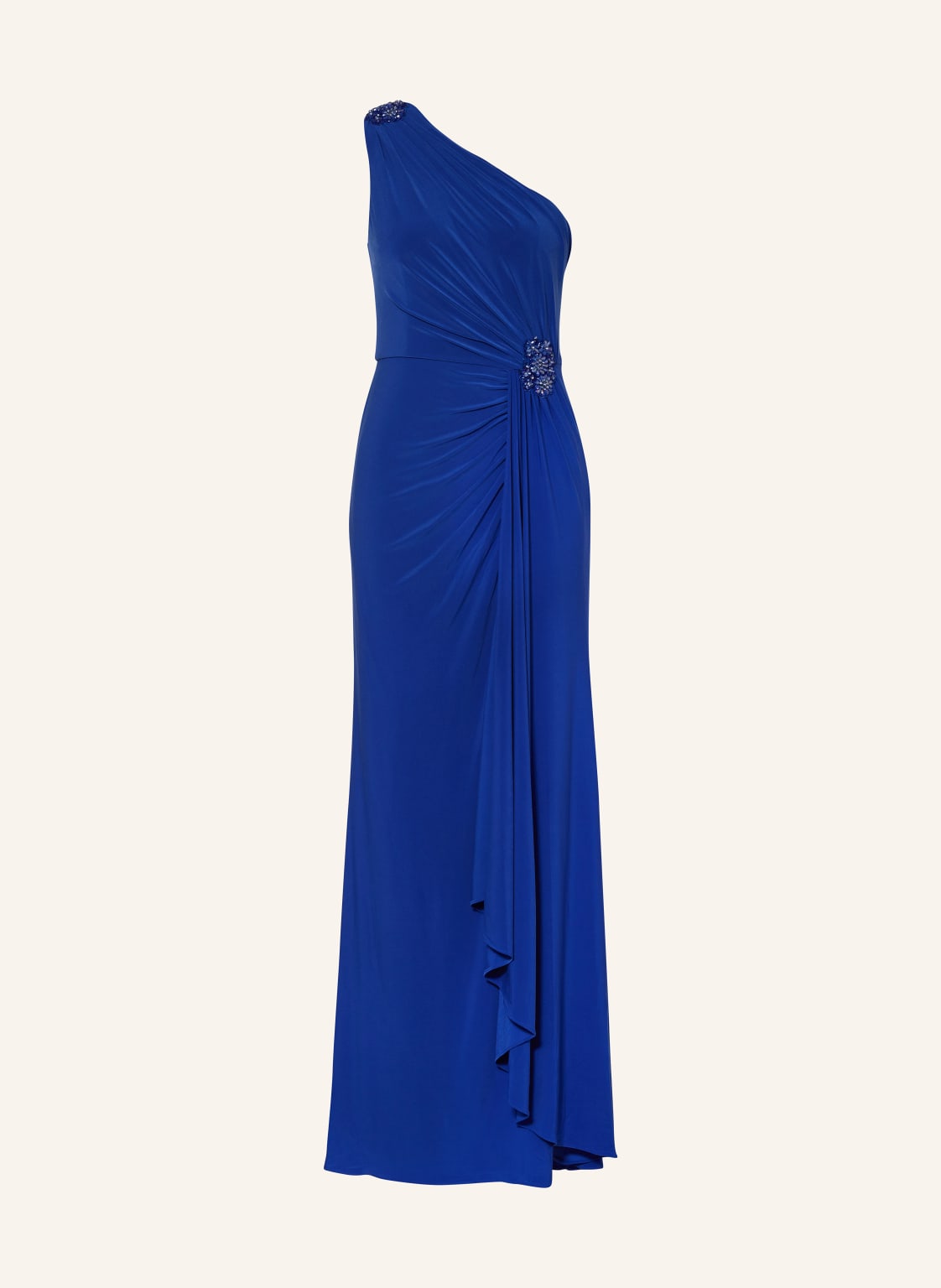 Adrianna Papell One-Shoulder-Kleid Mit Schmucksteinen blau