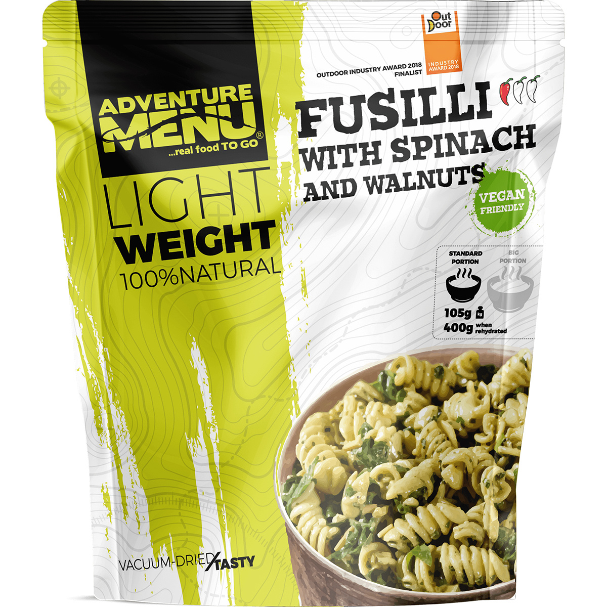 Adventure Menu Fusilli mit Spinat und Walnüssen Adventure Menu Fusilli mit Spinat und Walnüssen von Adventure Menu