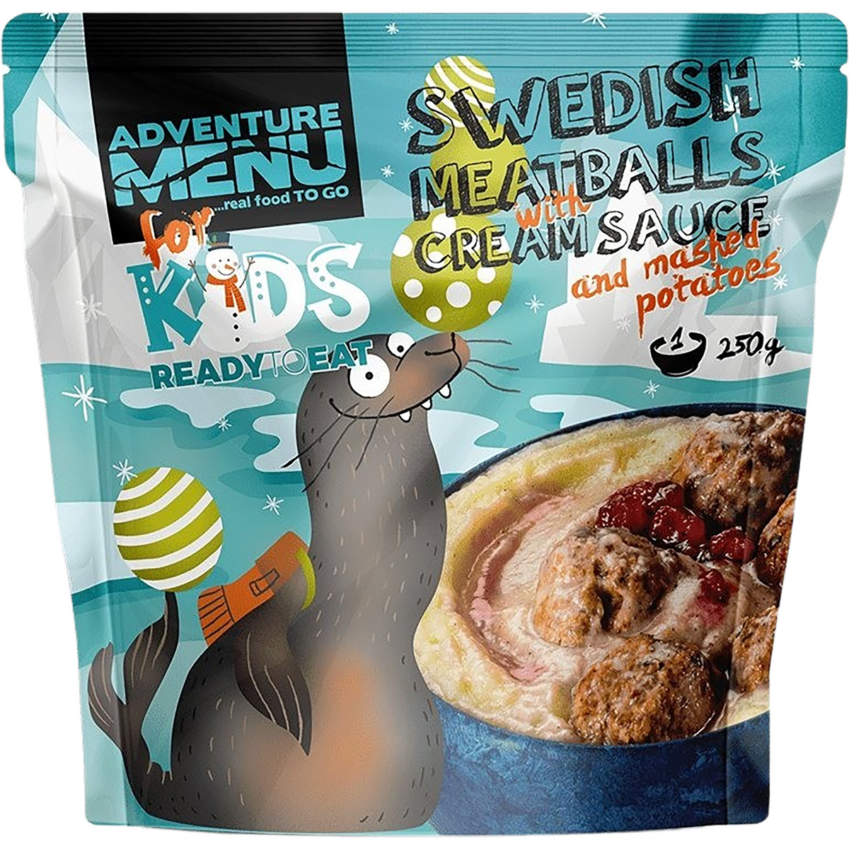 Adventure Menu Kinder Schwedische Hackbällchen mit Kartoffelbrei Adventure Menu Kinder Schwedische Hackbällchen mit Kartoffelbrei von Adventure Menu