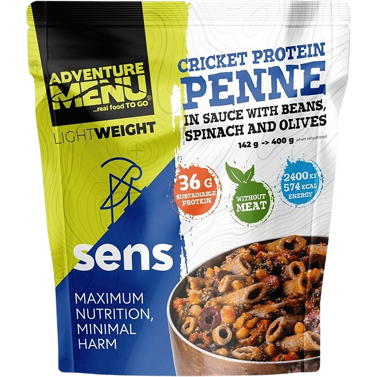 Adventure Menu SENS Protein Penne in Sauce mit Bohnen Adventure Menu SENS Protein Penne in Sauce mit Bohnen von Adventure Menu