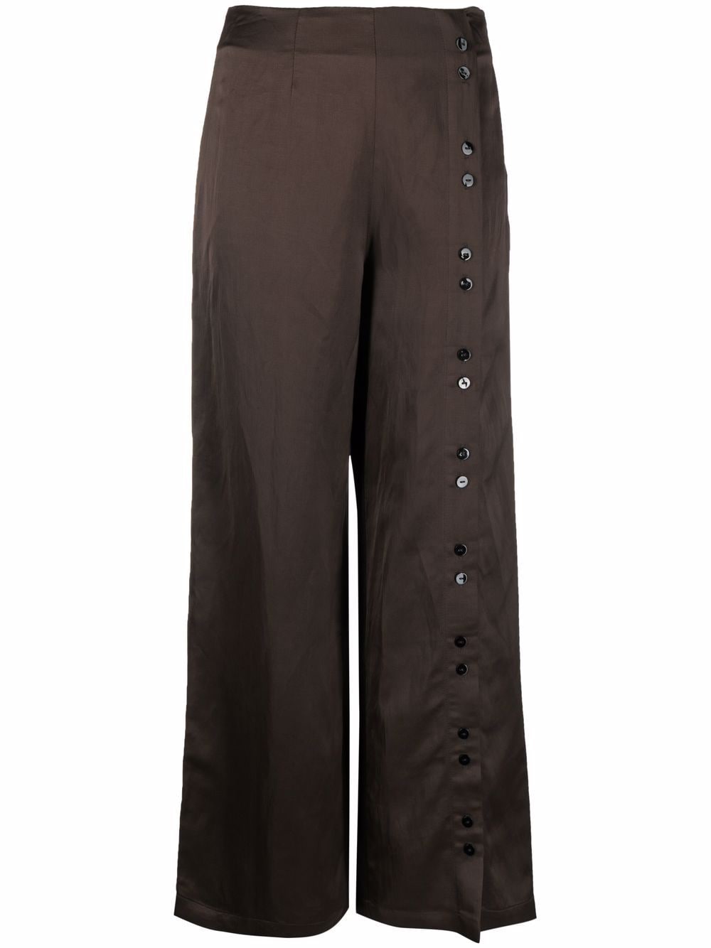 AERON Crest button-cuff palazzo trousers - Brown von AERON