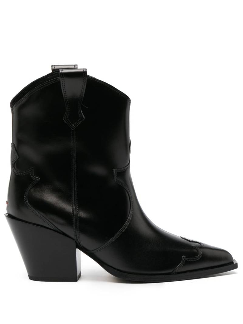 Aeyde 86mm pointed-toe leather boots - Black von Aeyde