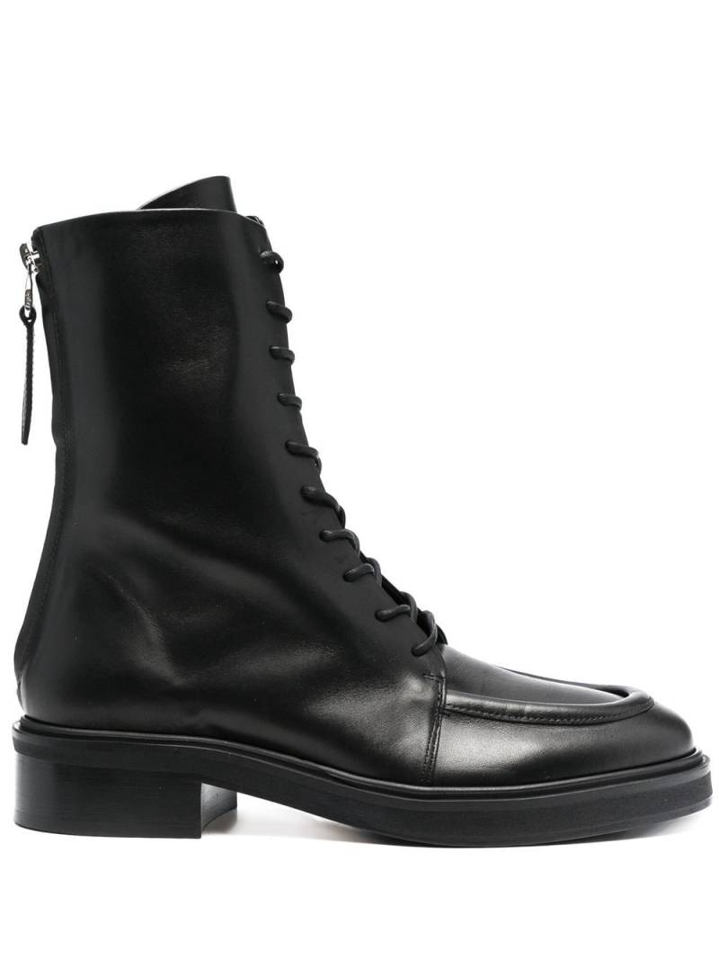 Aeyde Black Lace Up Ankle Boots von Aeyde