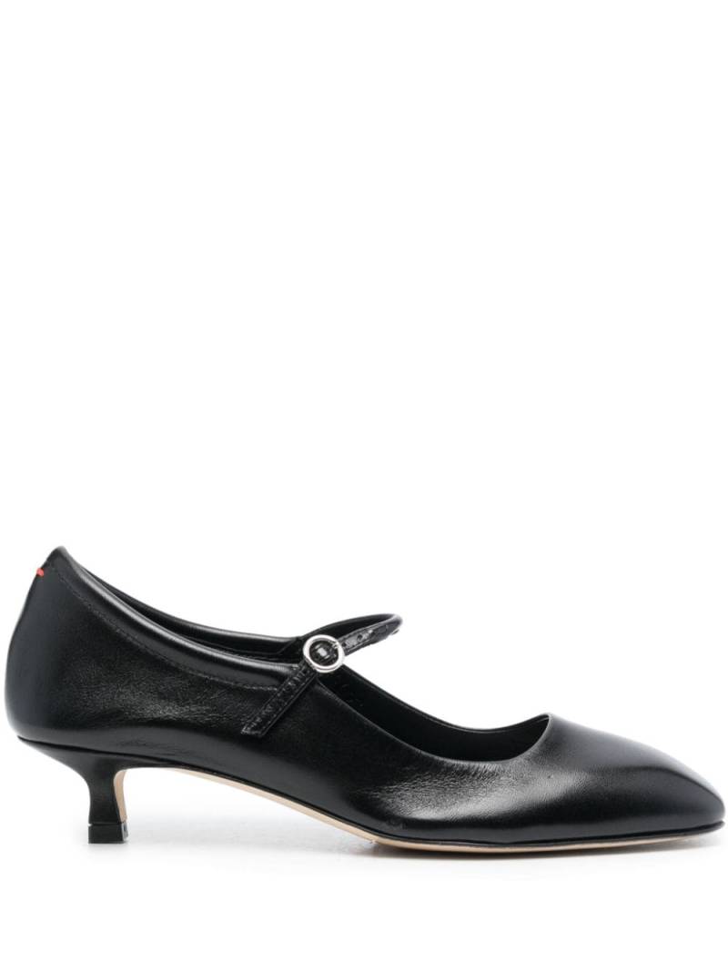 Aeyde Ines 40mm leather pumps - Black von Aeyde