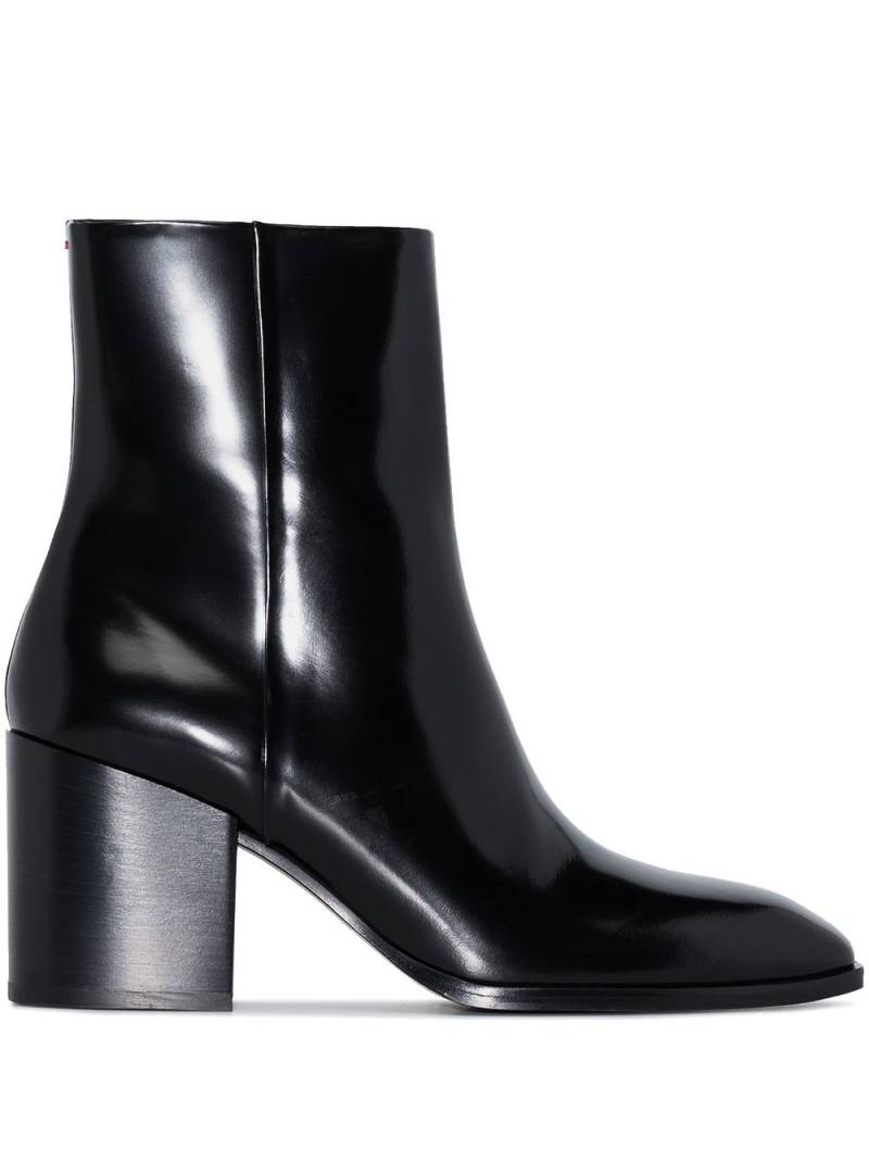 Aeyde Leandra 75mm leather ankle boots - Black von Aeyde