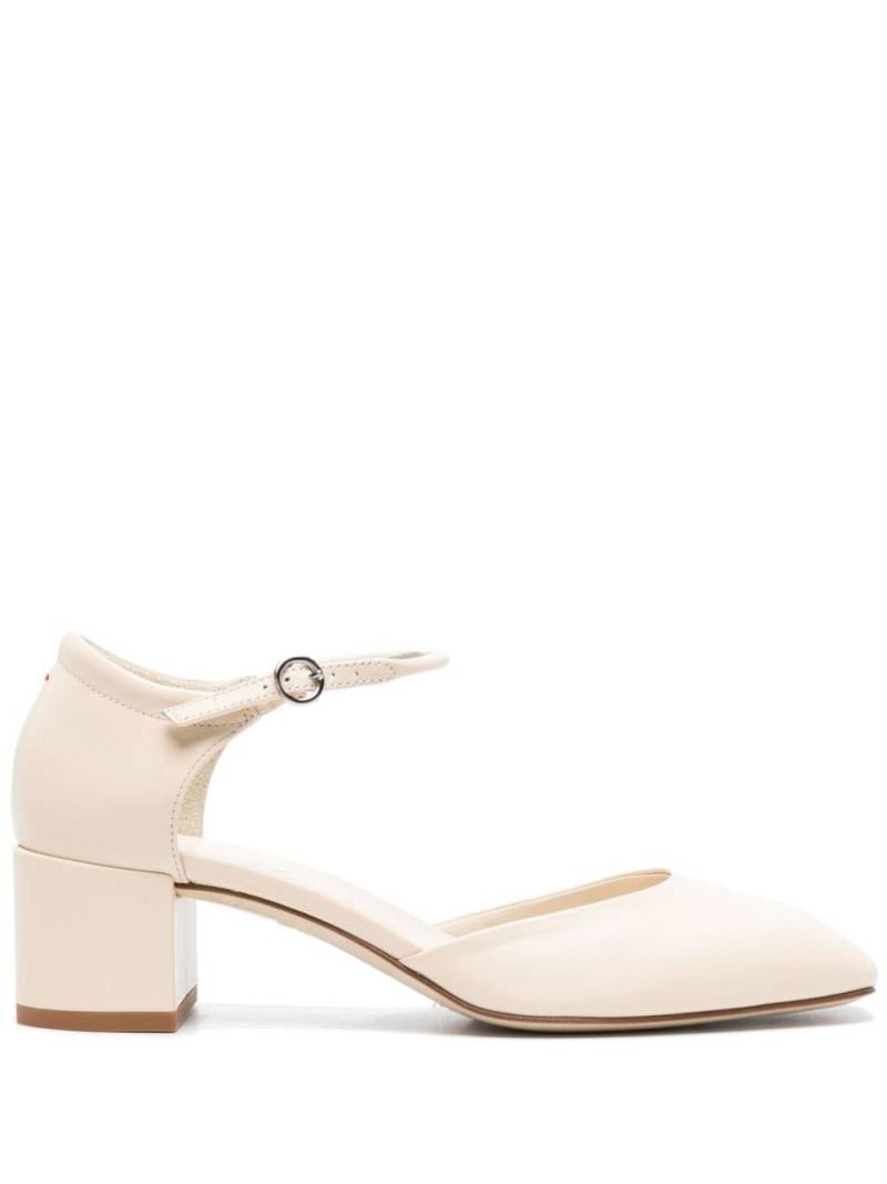 Aeyde Magda 45mm leather pumps - White von Aeyde