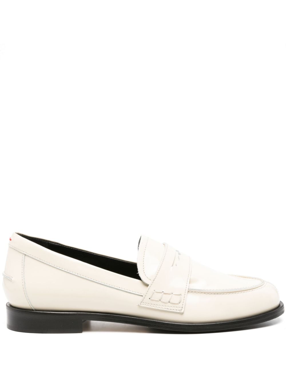 Aeyde Oscar patent-leather loafers - Neutrals von Aeyde