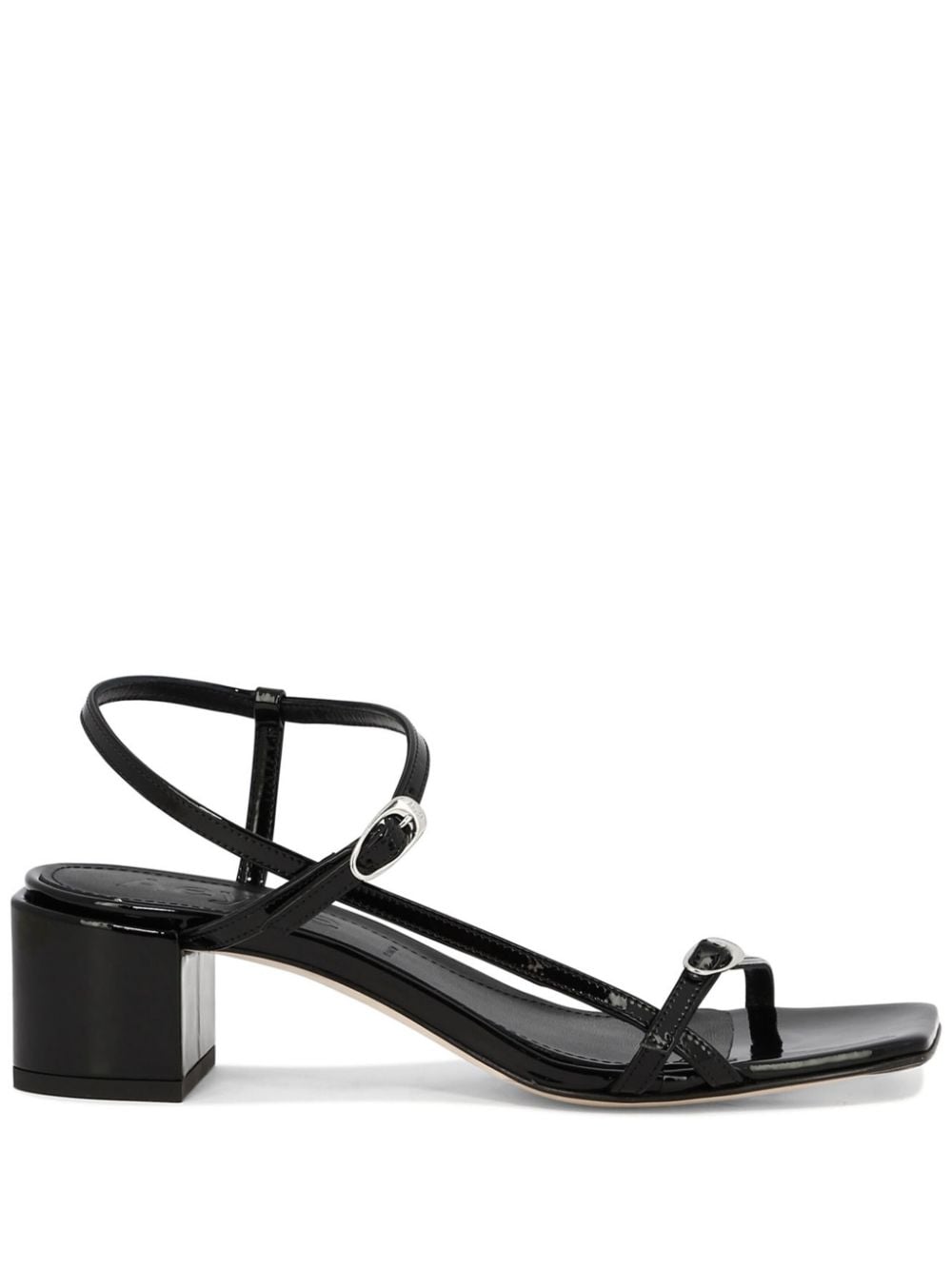 Aeyde Tash 45mm leather slingback sandals - Black von Aeyde