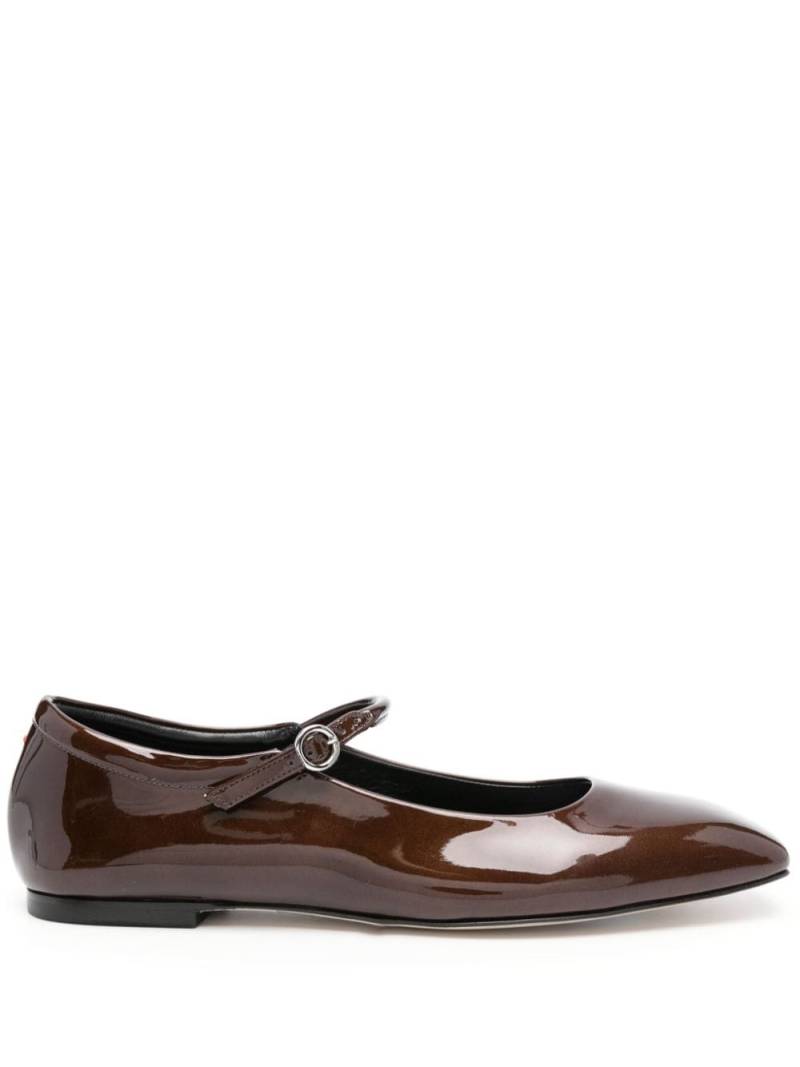 Aeyde Uma square-toe ballerina shoes - Brown von Aeyde