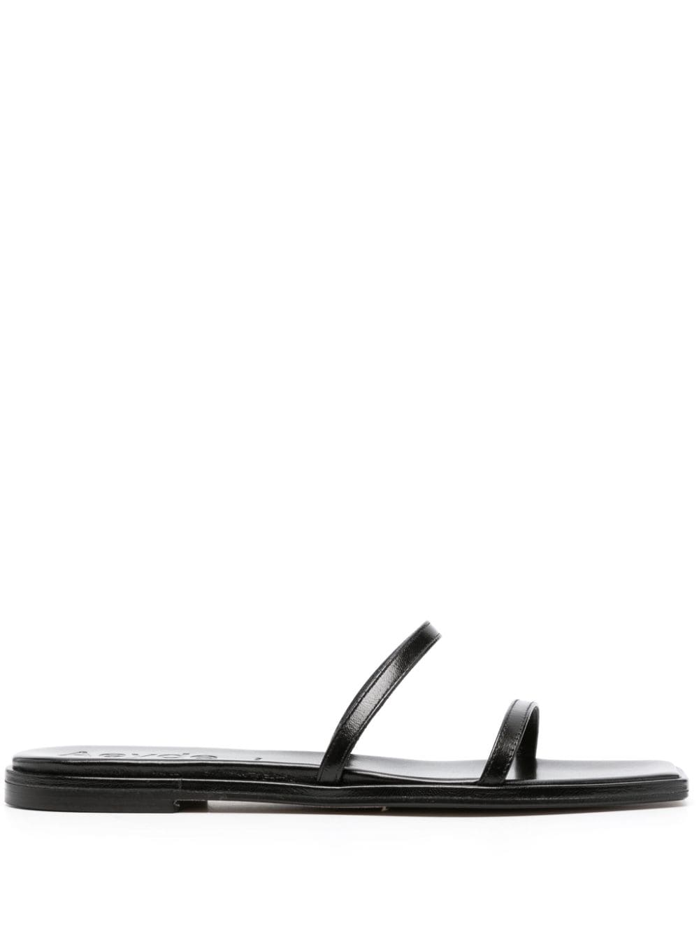 Aeyde open-toe leather sandals - Black von Aeyde