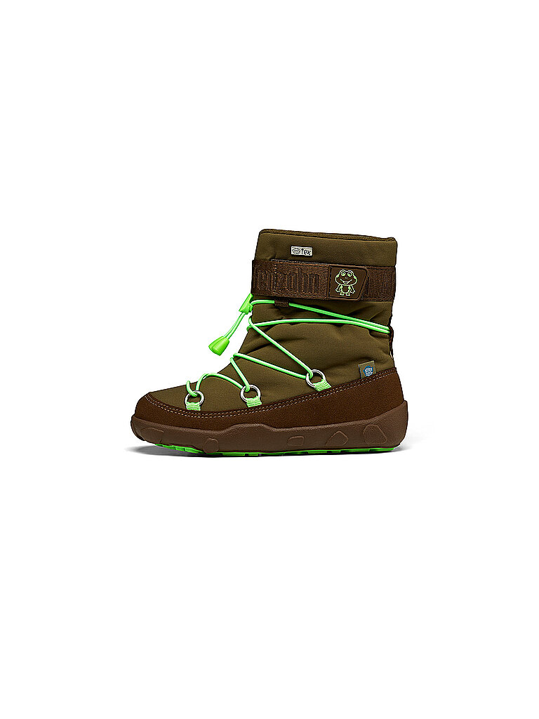 AFFENZAHN Kinder Winterstiefel SNOWY FROSCH grün | 23 von Affenzahn