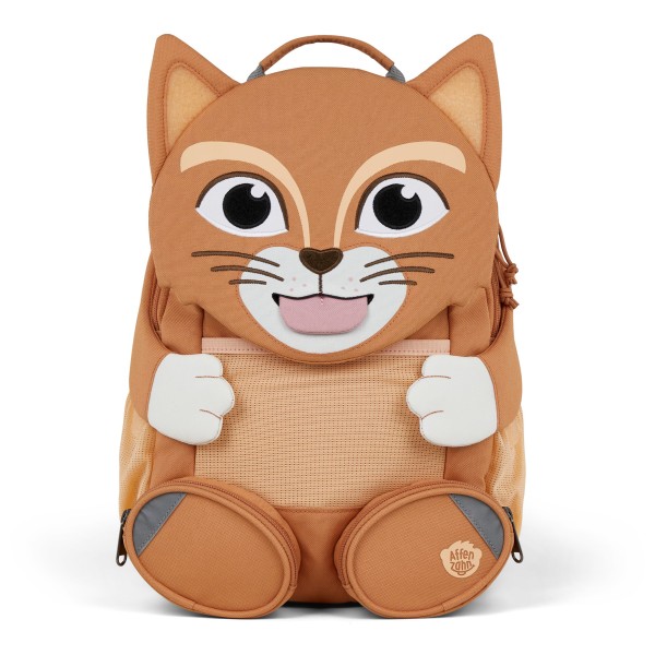 Affenzahn - Großer Freund Katze - Kinderrucksack Gr 8 l orange von Affenzahn