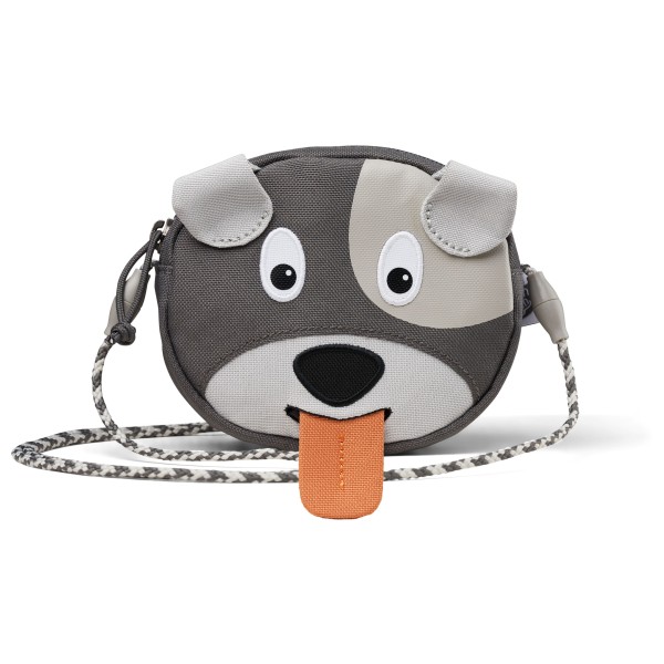 Affenzahn - Kid's Brustbeutel Hund - Umhängetasche Gr One Size grau von Affenzahn