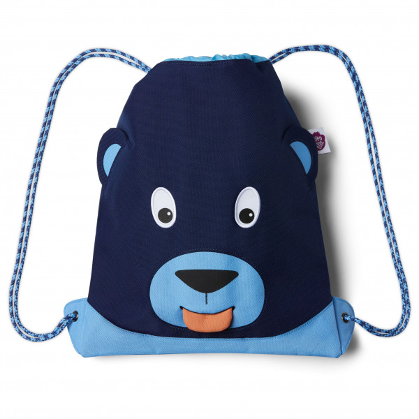 Affenzahn - Turnbeutel Bär - Kinderrucksack Gr 4 l blau von Affenzahn