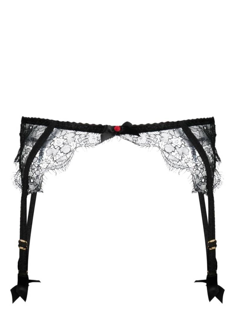 Agent Provocateur Lorna floral-lace suspenders - Black von Agent Provocateur