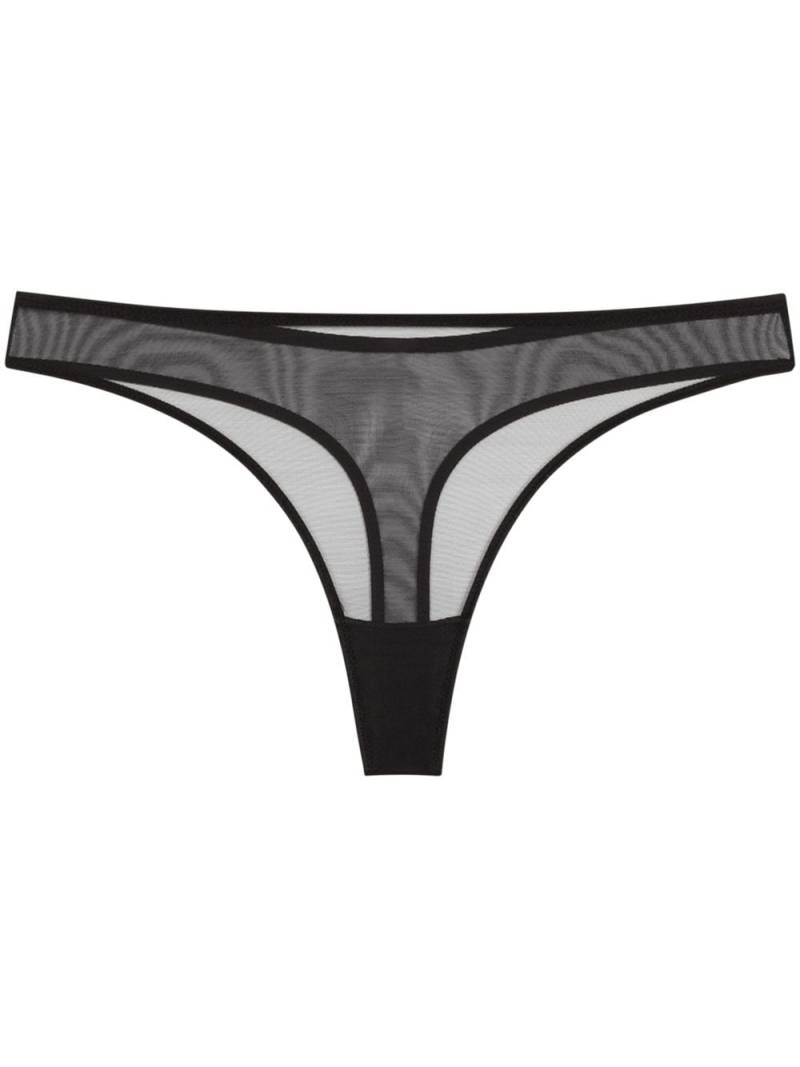 Agent Provocateur Lucky Brazilian mesh thong - Black von Agent Provocateur