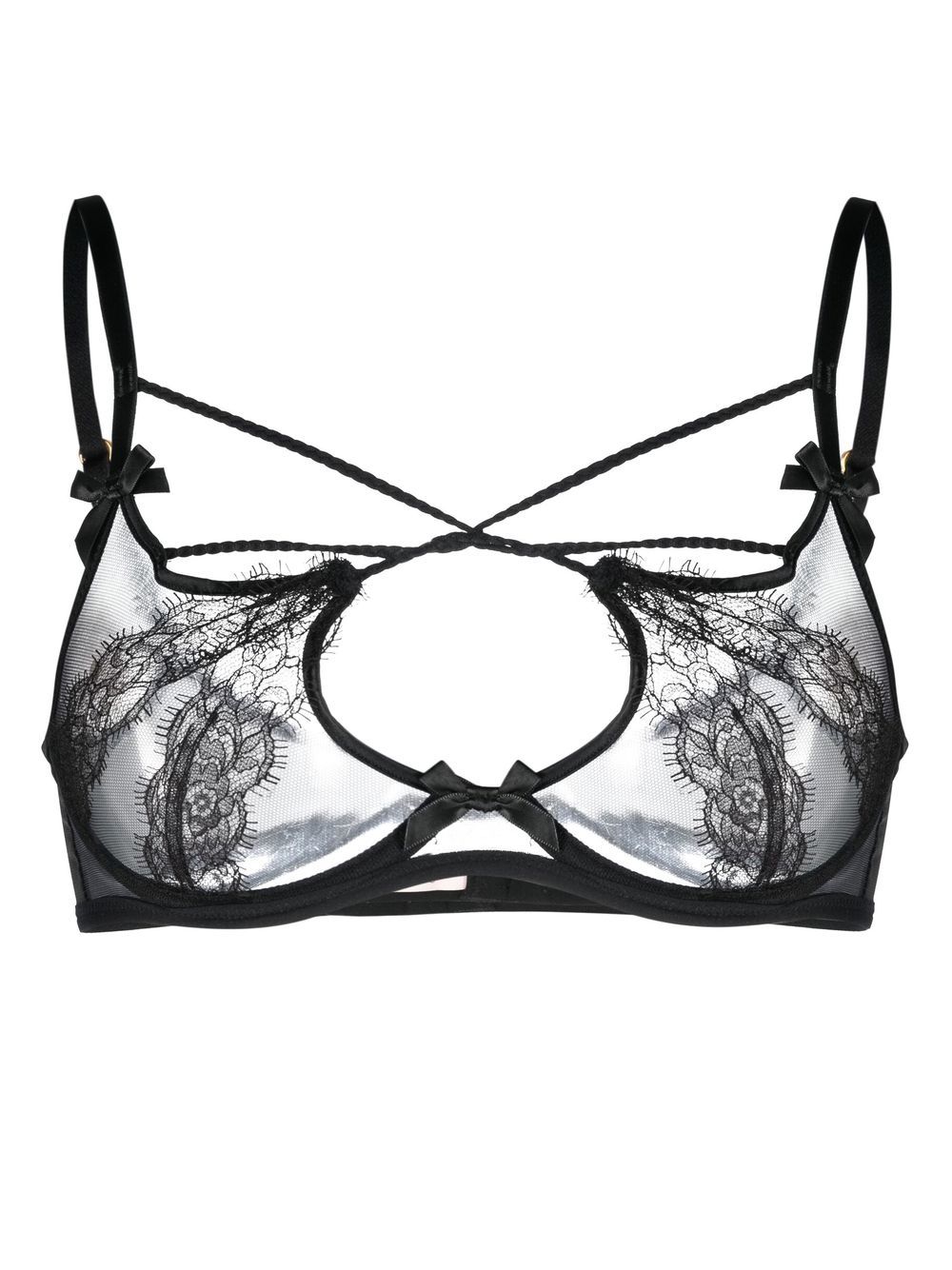 Agent Provocateur Nyxie high-apex underwired bra - Black von Agent Provocateur