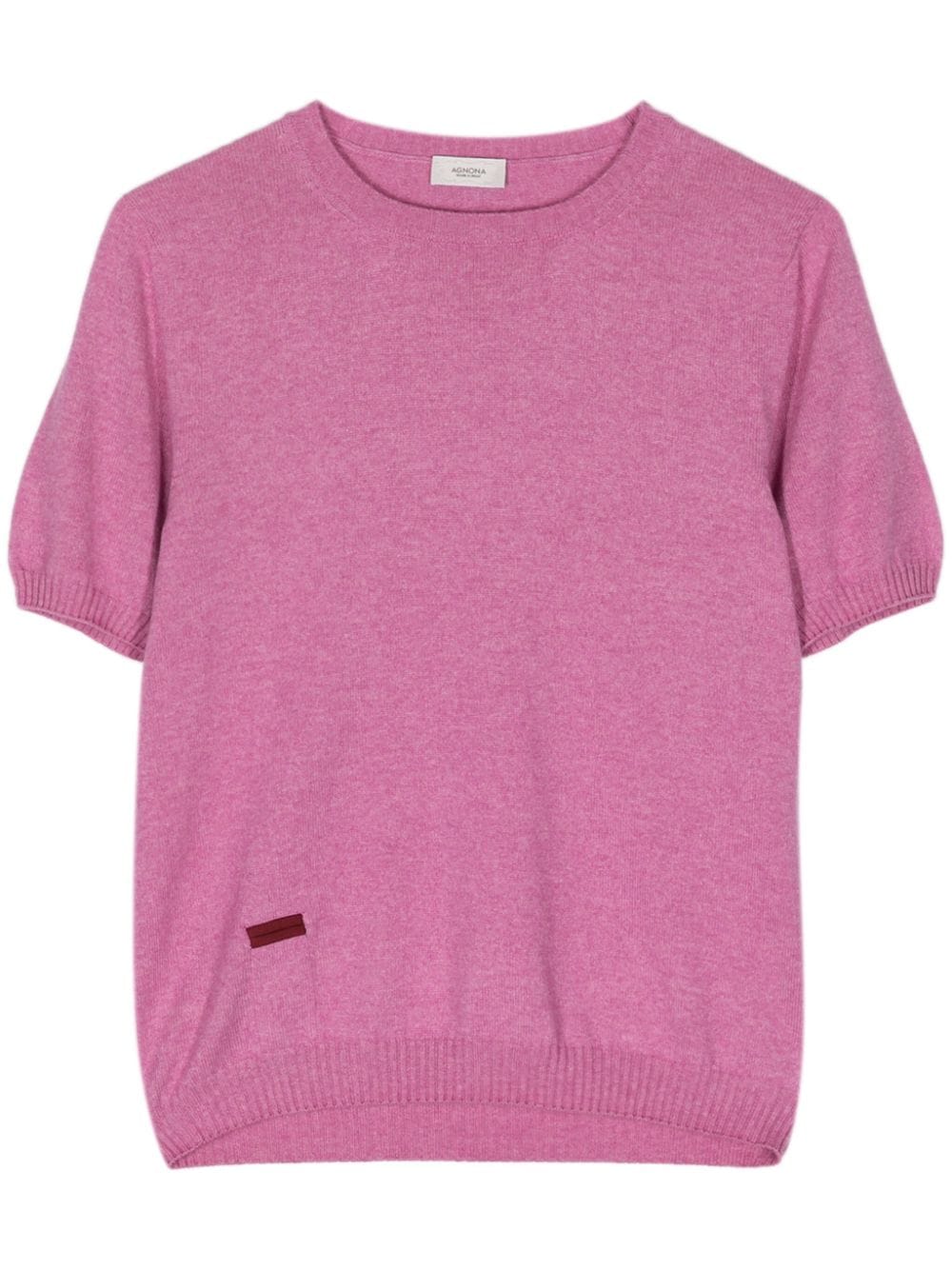 Agnona Lipstick cotton-cashmere top - Pink von Agnona